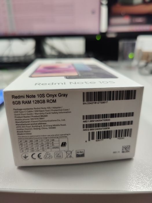 Redmi Note 10S Onyx Gray