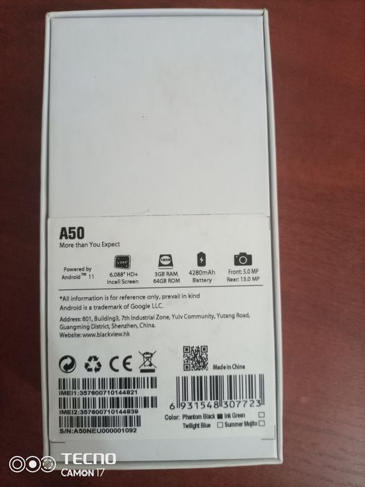 Blackview A50 holati alo