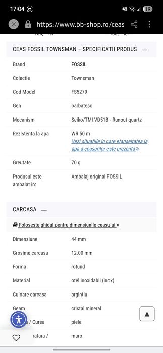Fossil Townsman Chronograph
