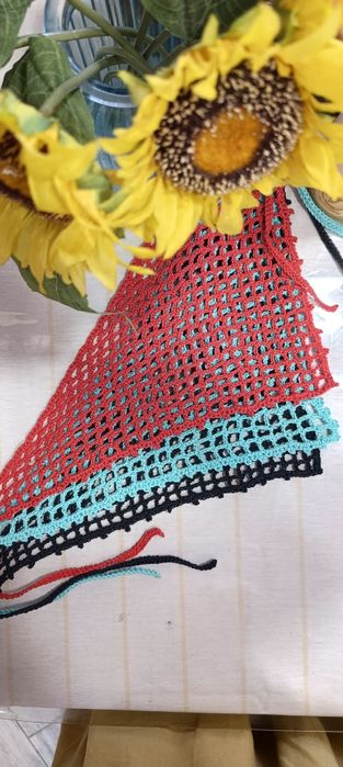 Вязаные косыночки, ручной работы