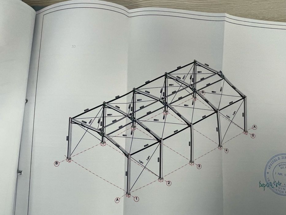 Vând hală metalică lucrăm fără avans