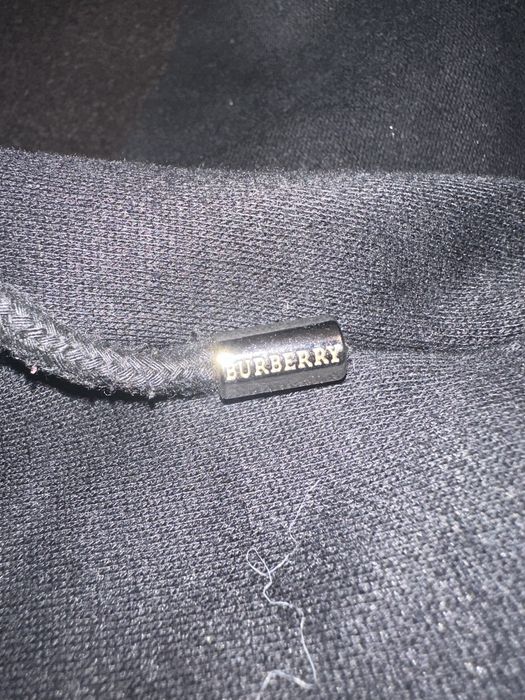 burberry black zip hoodie
