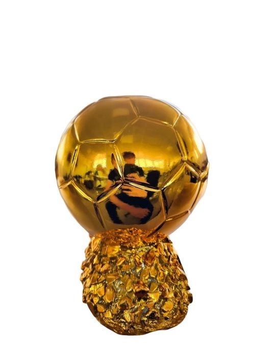 Златна Футболна Топка Ballon d'Or - 16см Трофей | Подарък за футболист