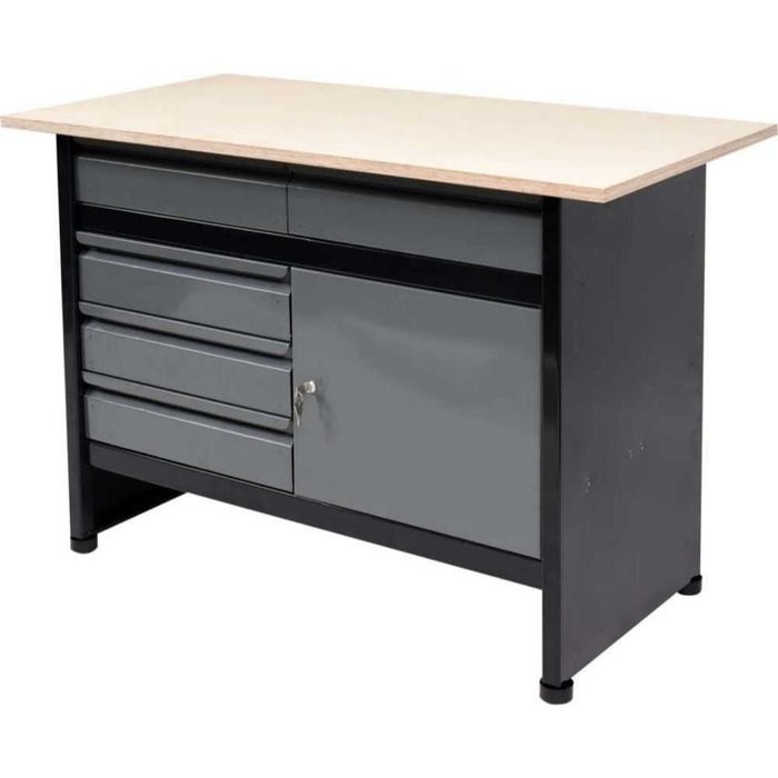 Работна маса с шкаф и чекмеджета VOREL, 1160 х 600 х 840 мм