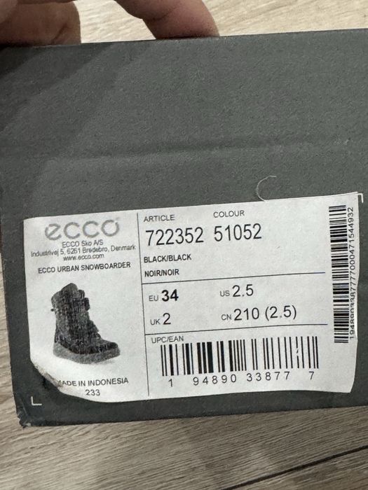 Ботинки детские ecco