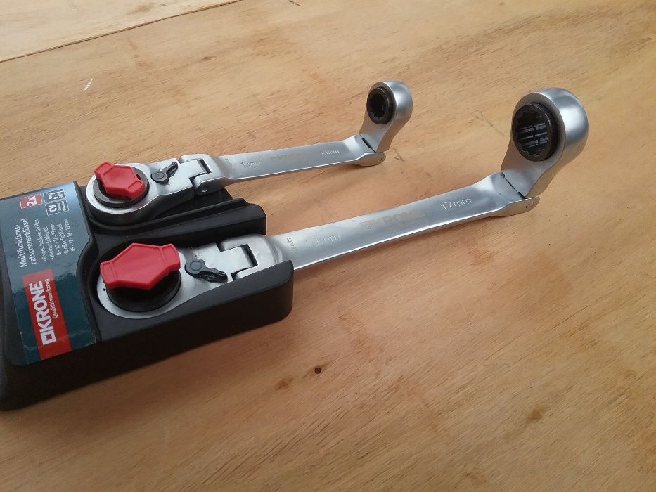 Krone - Set 2chei inelare cu clichet articulate , Cr-V , 4in1