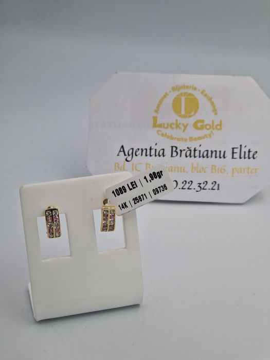 Cercei Aur14k 1,98gr cod 25871