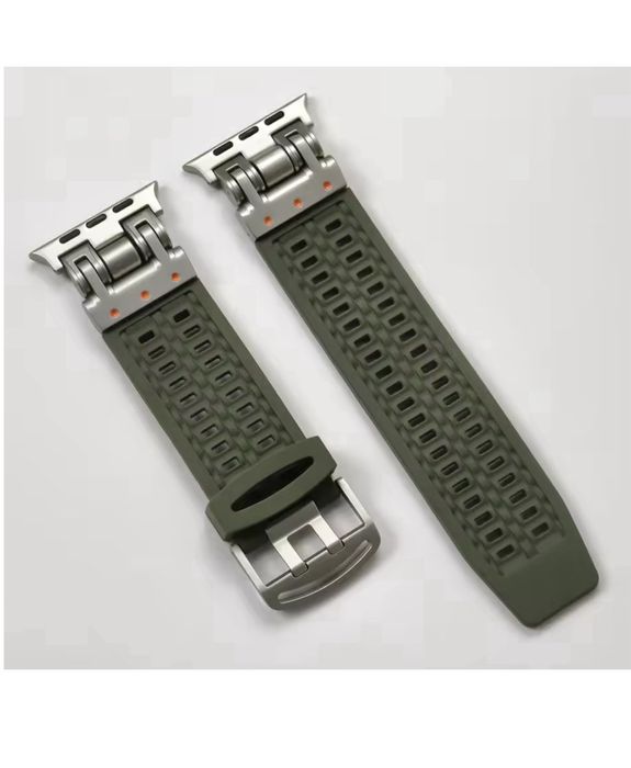 Curea Soft Titan Compatibila Ceas Apple Watch Husa Folie Silicon