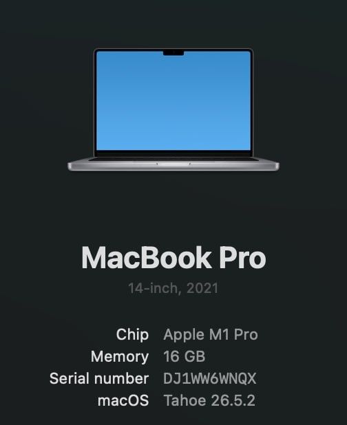 Macbook pro 14 M1