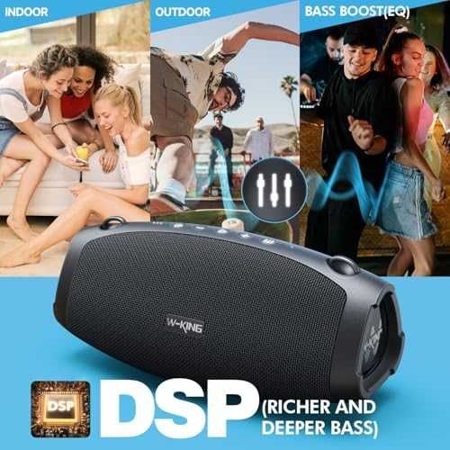 Bluetooth колонка W-KING X10 120W IPX6 42 часа