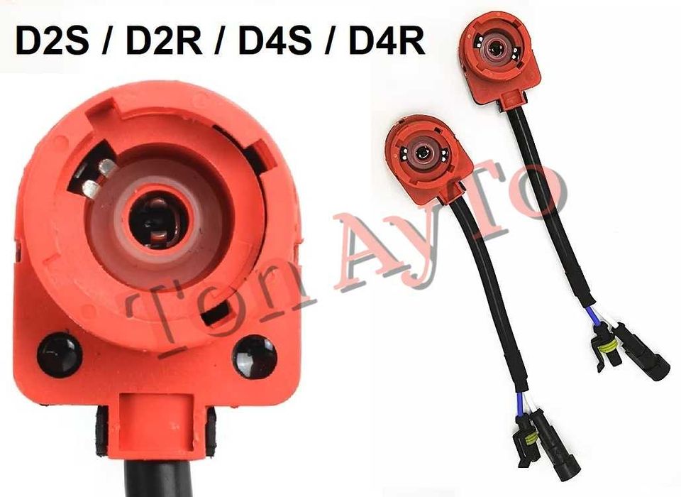 Букса За Фабричен Ксенон D1S D1R D2S D2R D4S D4R  Конектор Преходник Ксенонови Крушки към Баласт
