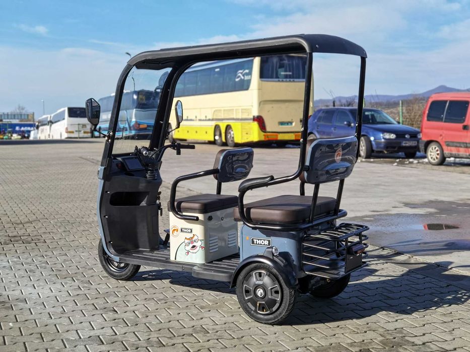 Triciclu electric cu 2 locuri  Thor Challenger nou Agramix