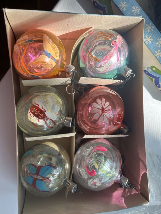 Новогодние шары стеклянные