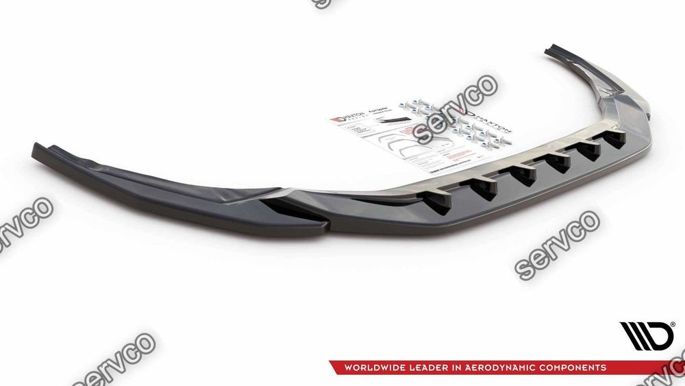 Prelungire splitter bara fata Audi S3 A3 S-Line 8Y 2020- v4 - Maxton Design