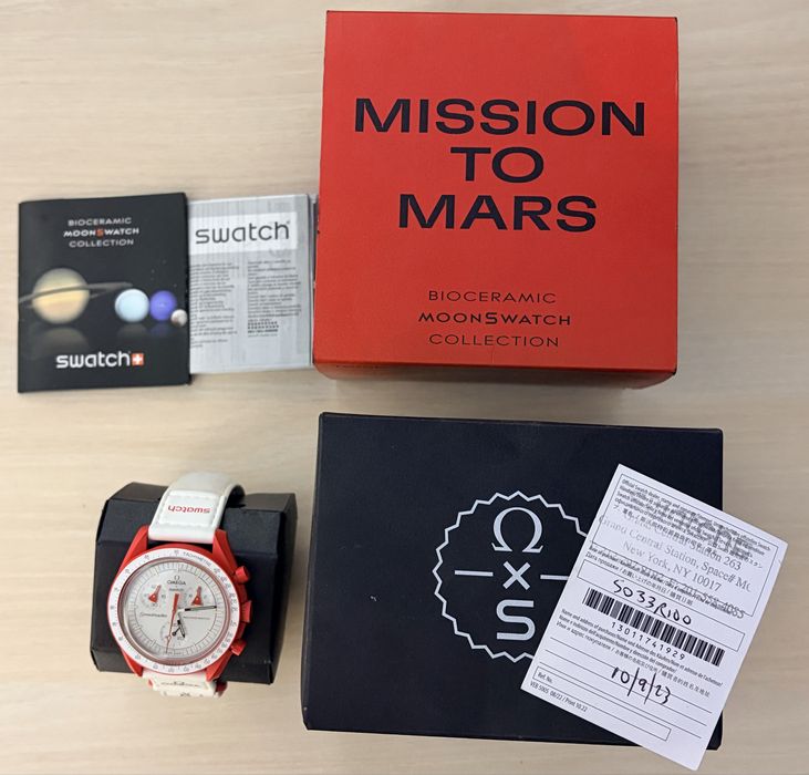 Omega x Swatch Speedmaster Moonswatch Mission To Mars Original