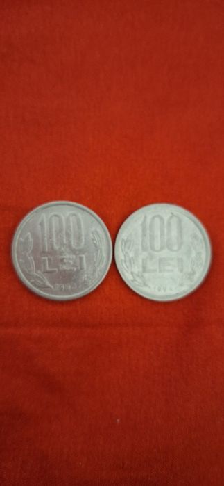 Monede 100 lei an 1993 și 1994
