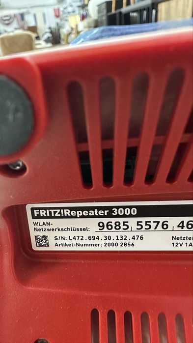 Extender Wi-Fi / repetor/ AP Fritz!Repeater 3000