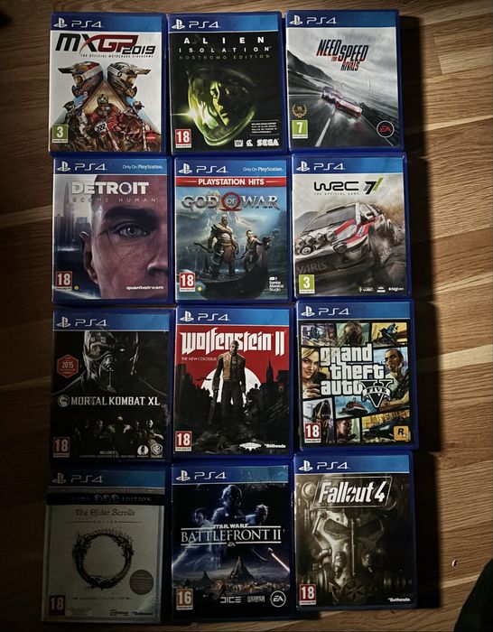 Ps4 1 TB+12 игри