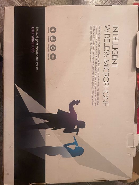 Безжична микрофонна система 2 канала, функция против обратна връзка