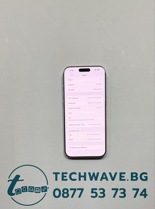 Apple iPhone 16 Pro Max 512GB White Titanium 91%