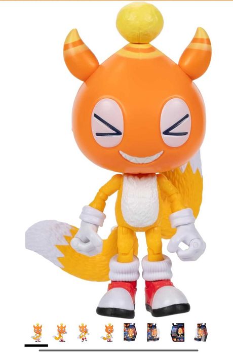 Нова, оригинална, колекционерска фигурkа Чао маскот Телс Chao Mascot Tails 12,7 cm Jakks Pacific