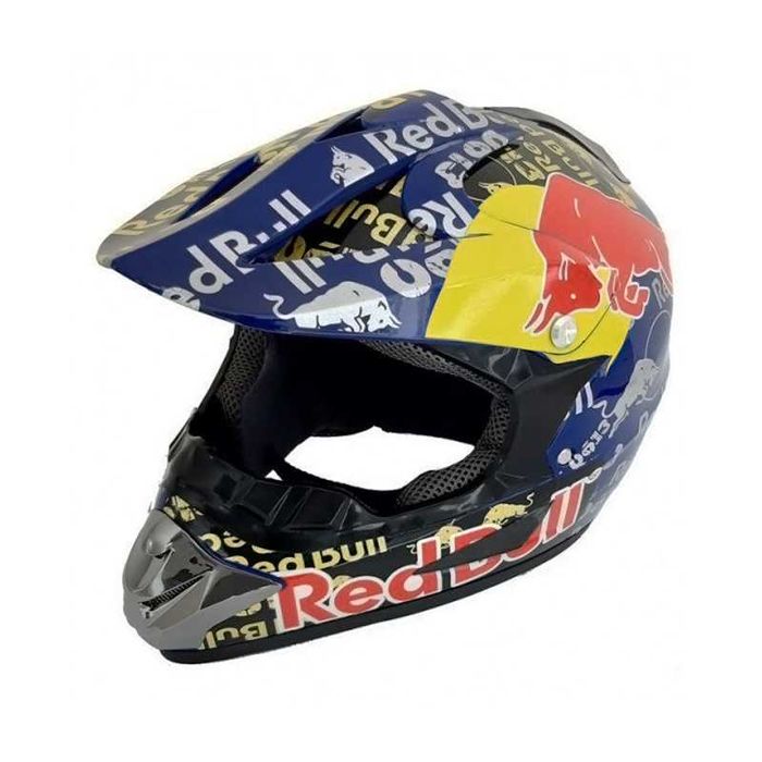 Кросова каска RED BULL, Full Face, DOT, Размер: S/M - Вело, Мото, ATB
