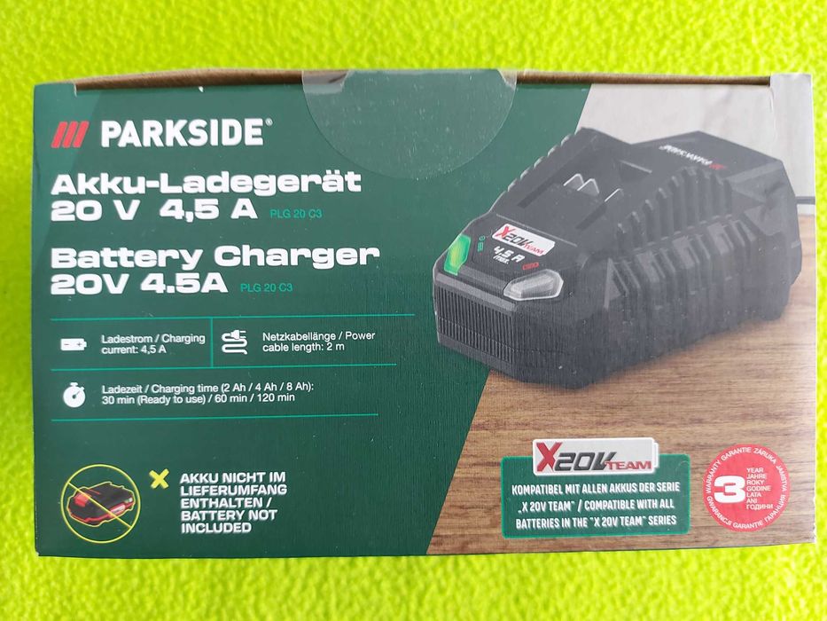 Parkside Incarcator de 4.5 A - 20 V PLG 20 C3