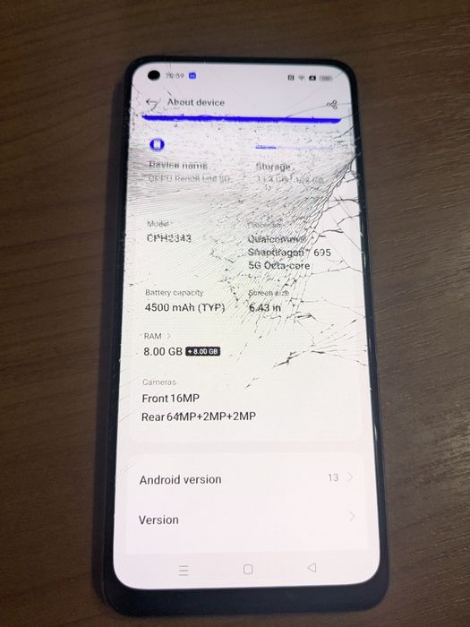 oppo reno 8 lite  5G spart