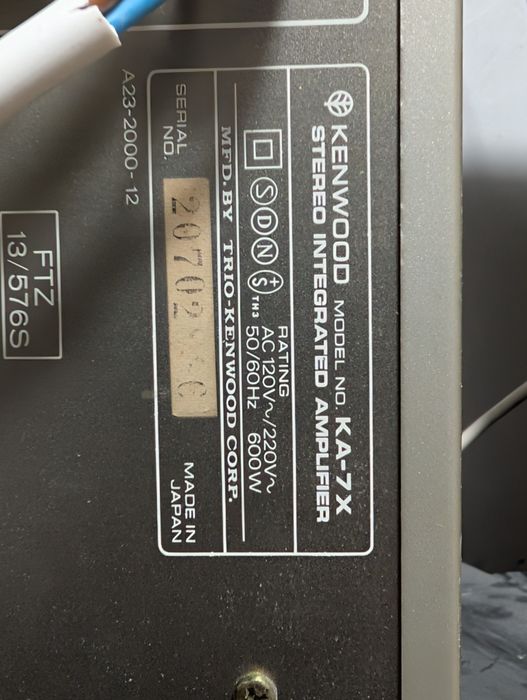 Kenwood ka 7x 2x100/8, 2x150w/4