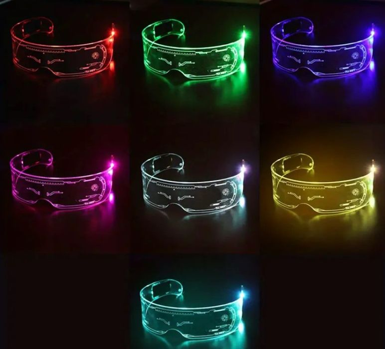 Светещи PARTY LED очила, режим в 7 цвята.