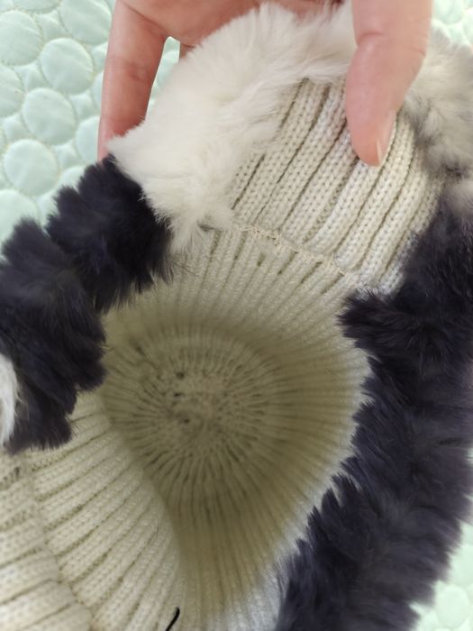 Тёплая меховая шапка