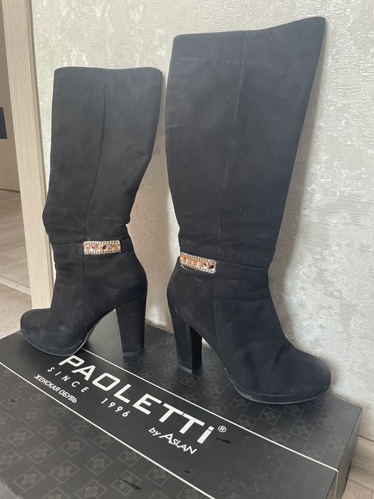 Сапоги Женские Замша