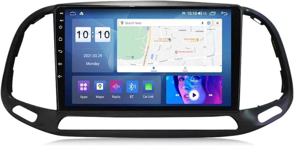 Мултимедия за Fiat Doblo Навигация Android, Carplay, Android Auto, Двоен дин Fiat DOBLO 2015, 2016, 2017, 2018, 2019, година, Фиат Добло, 2DIN