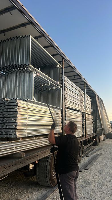 Фасадно поцинковано скеле