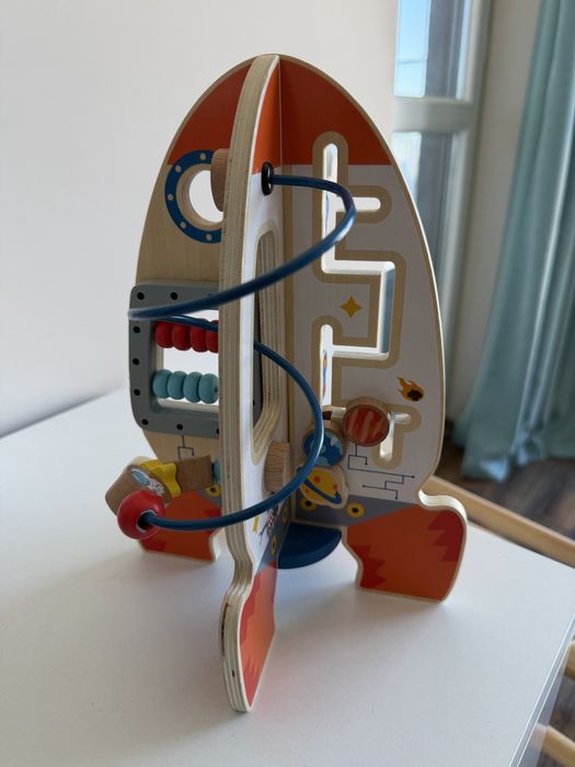 Дървена образователна играчка Ракета, Tooky Toy