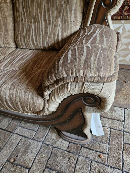 Диван софа натуральное дерево