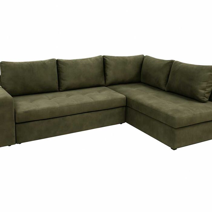 Просторен L-диван с място за съхранение – перфектен за дома