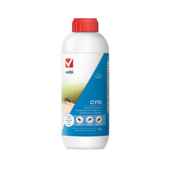 Insecticid profesional tantari, muste , insecte CY10 Vebi 1 L