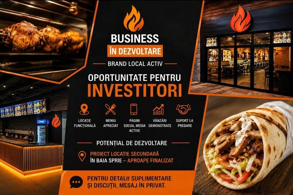 Shimb/ Vand afacere locala HoReCa Baia Mare  cu teren in zona