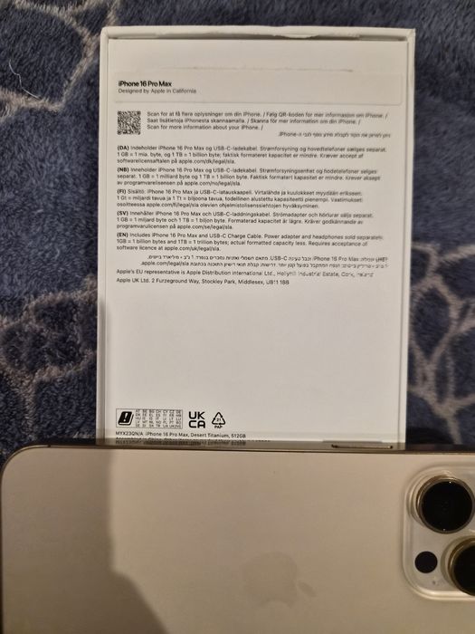 Iphone 16 pro max 512 gb Desert Titanium