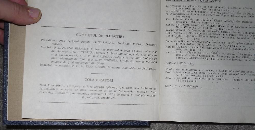 ortodoxia revista patriarhiei romane nr1 1970