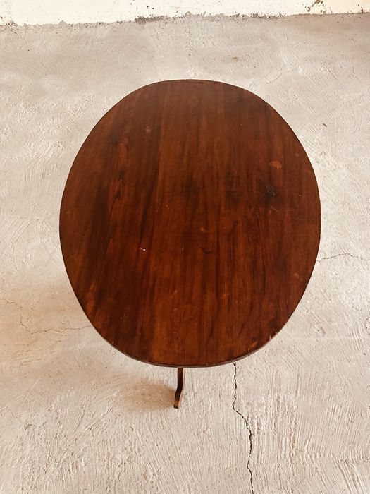 Елегантна шведска винена масичка от масивно дърво • Mid Century • 40-те/50-те години