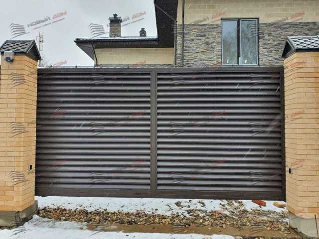 Забор жалюзи из металла