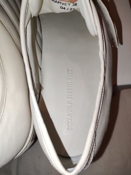 Страхотни мъжки кецове от естествена кожа Melvin&Hamilton №47