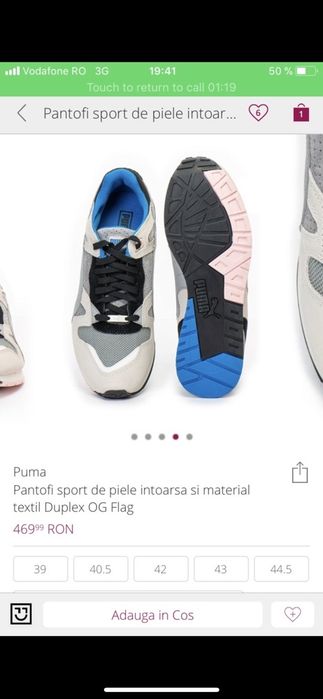 40,5 Adidasi Puma retro look