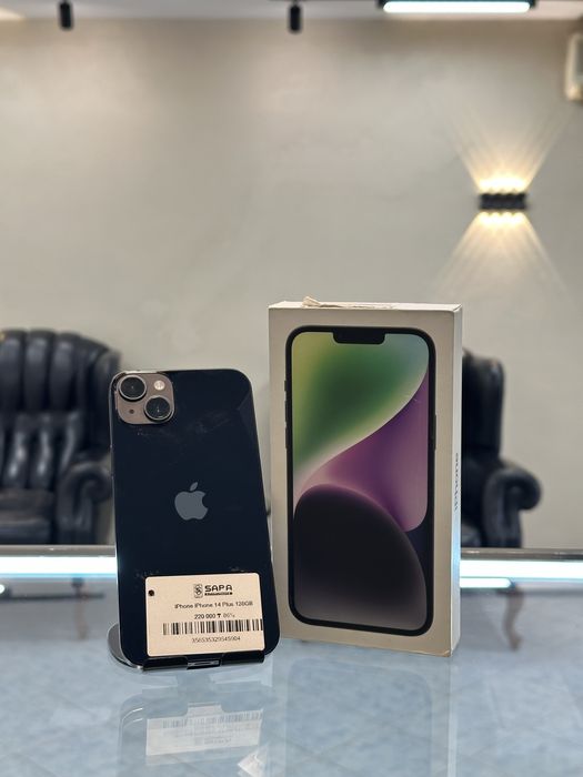 айфон 14 плюс черный 86%