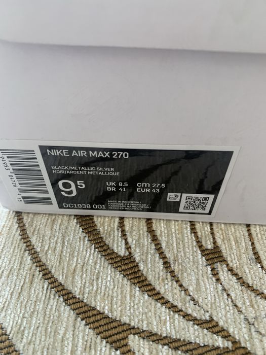 Sneakersi Nike Air Max 270 marime 43 - Potrivire 27-27.5 cm (42) - NOI