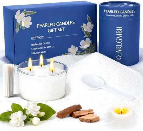 Нов Ароматен комплект за свещи с фитили и буркан за ръчна изработка