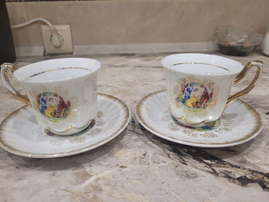 Продам чайные пары,,винтаж, фарфор, Чехия