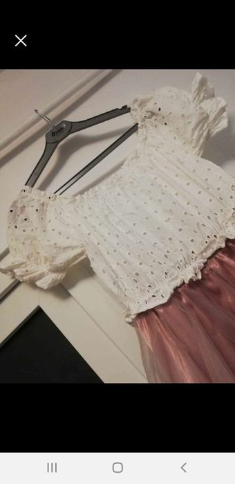 Rochie roz cu tull